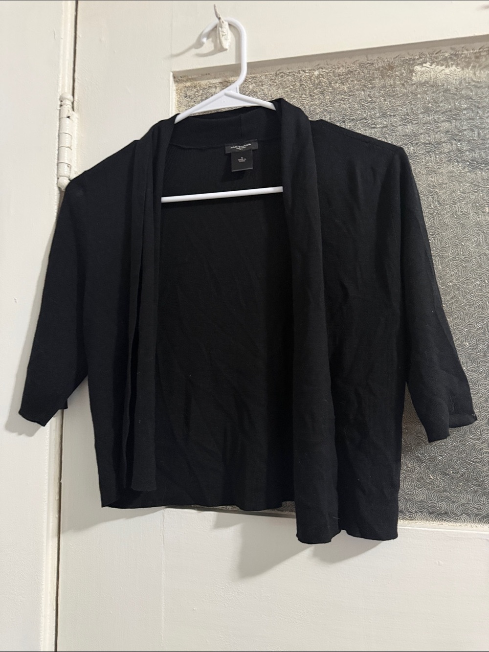Ann Taylor Black Open-Front Blazer Cardigan
